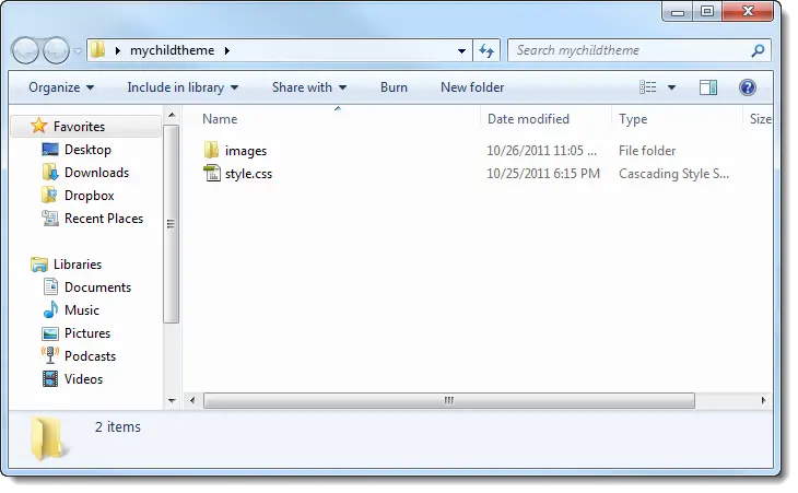 basic-childtheme-folder-example