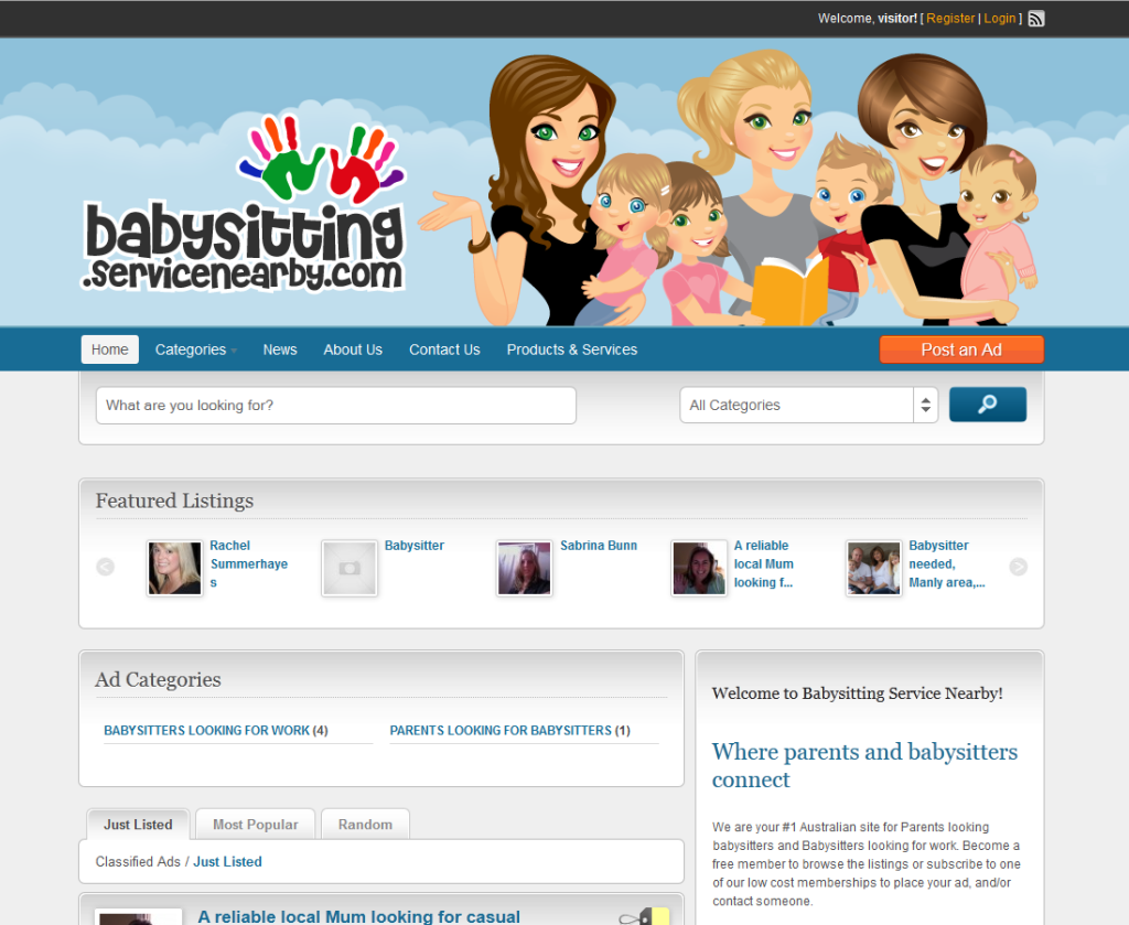 babysitting.servicenearby.com